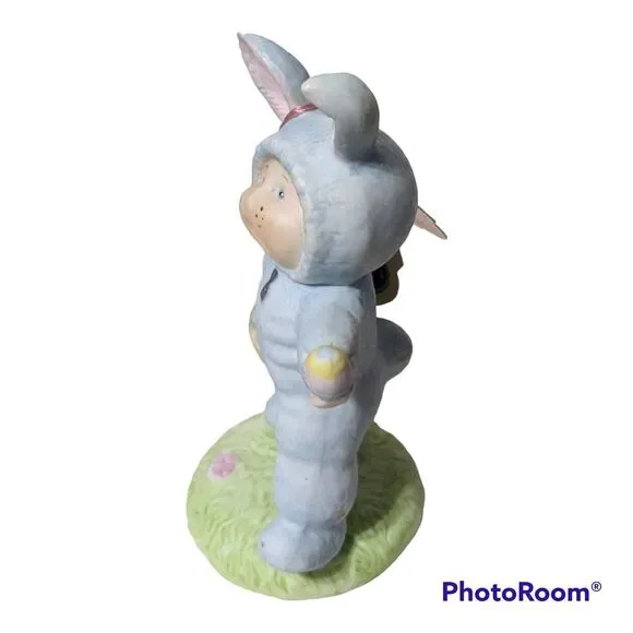Xavier Roberts Our Easter Bunny Cabbage Patch Bunny Figurine 1985 Signed - Picture 6 of 9